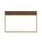 Martha Stewart 19.75 in. D X 47.25 in. W X Engineered Wood, Steel, Walnut/Polished Brass ZG-ZP-028-BR-GLD-MS - alternate 7